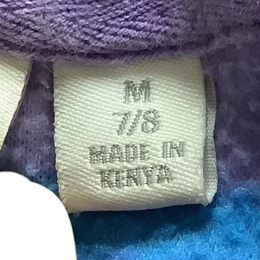 The Children's Place Girls Stripe Fleece Hoodie Pullover Purple Blue Size M 7 8